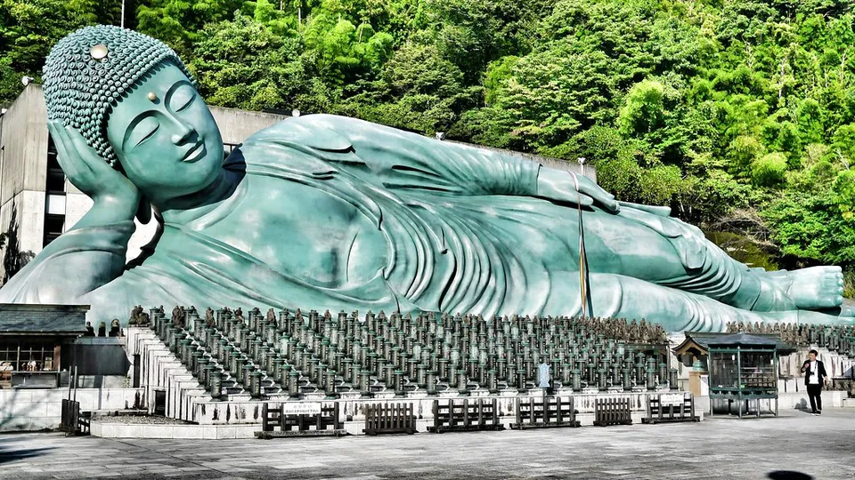 Nanzoin Temple Reclining Buddha, Fukuoka Prefecture, Japan