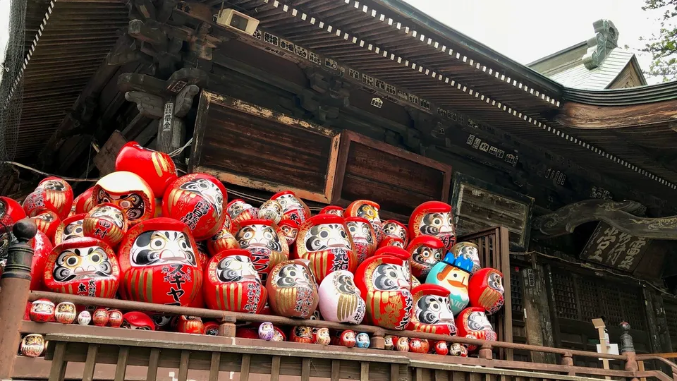 Takasaki Daruma painting workshop, Gunma Prefecture, Japan