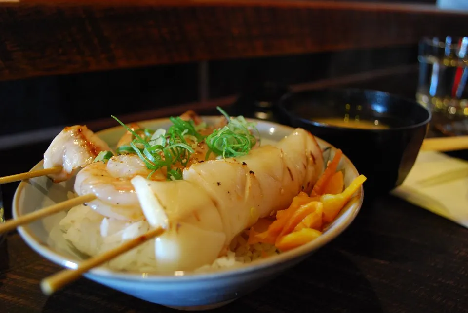 Seafood donburi, Hokkaido Prefecture, Japan