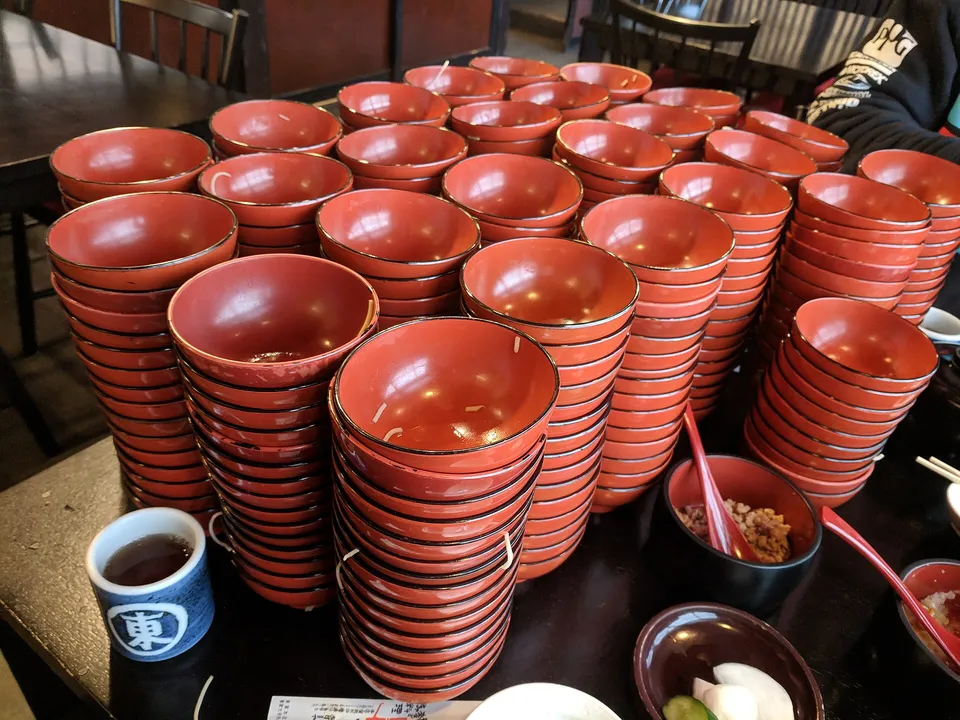 Wanko soba, Iwate Prefecture, Japan
