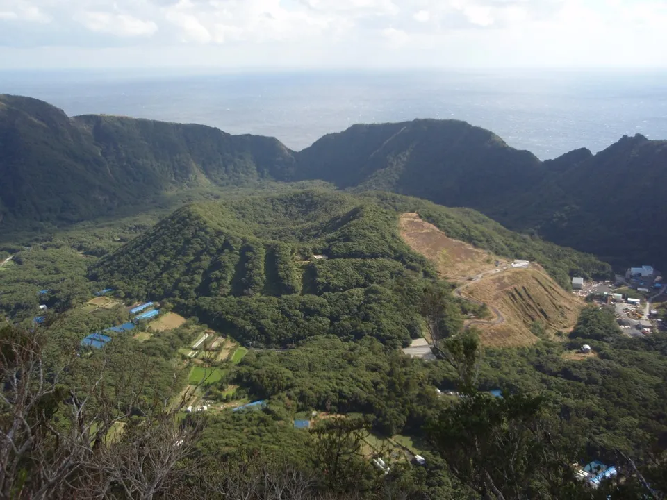 Aogashima, Tokyo — a village of about 170 people inside a volcanic caldera