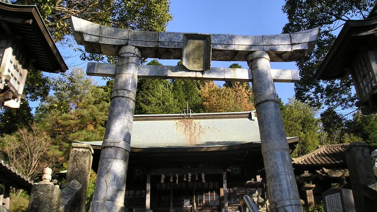 The porcelain torii at Tozan Shrine, Arita, Saga, Japan