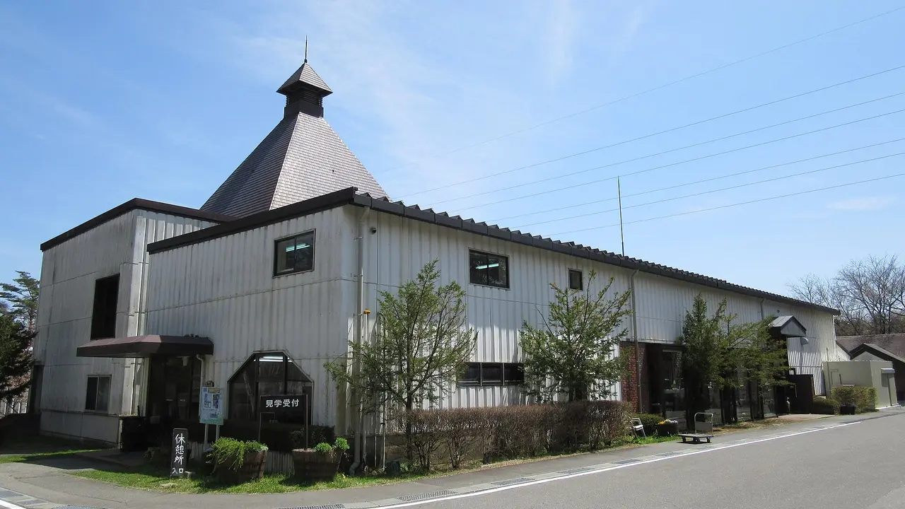 The Mars Komagatake Distillery building with its pagoda kiln roof, Miyada, Nagano, Japan