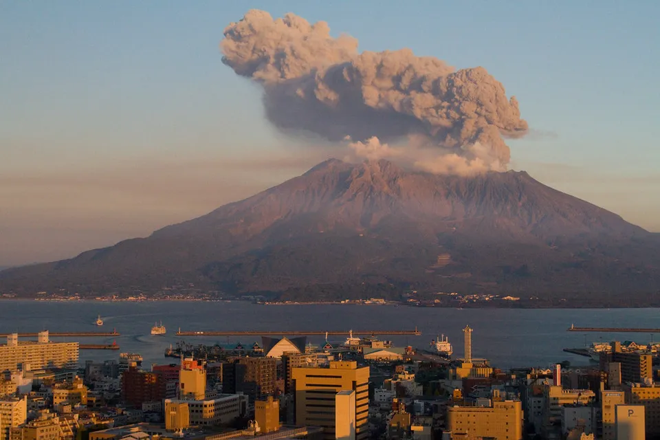 Sakurajima volcano, Kagoshima Prefecture, Japan