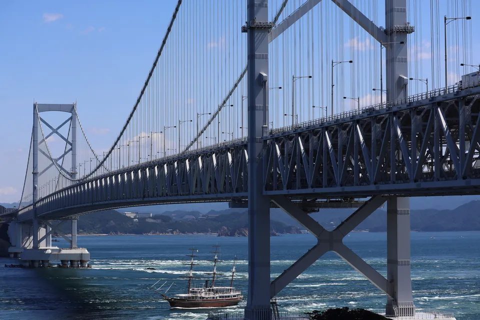 The Ōnaruto Bridge over the strait, Tokushima Prefecture, Japan