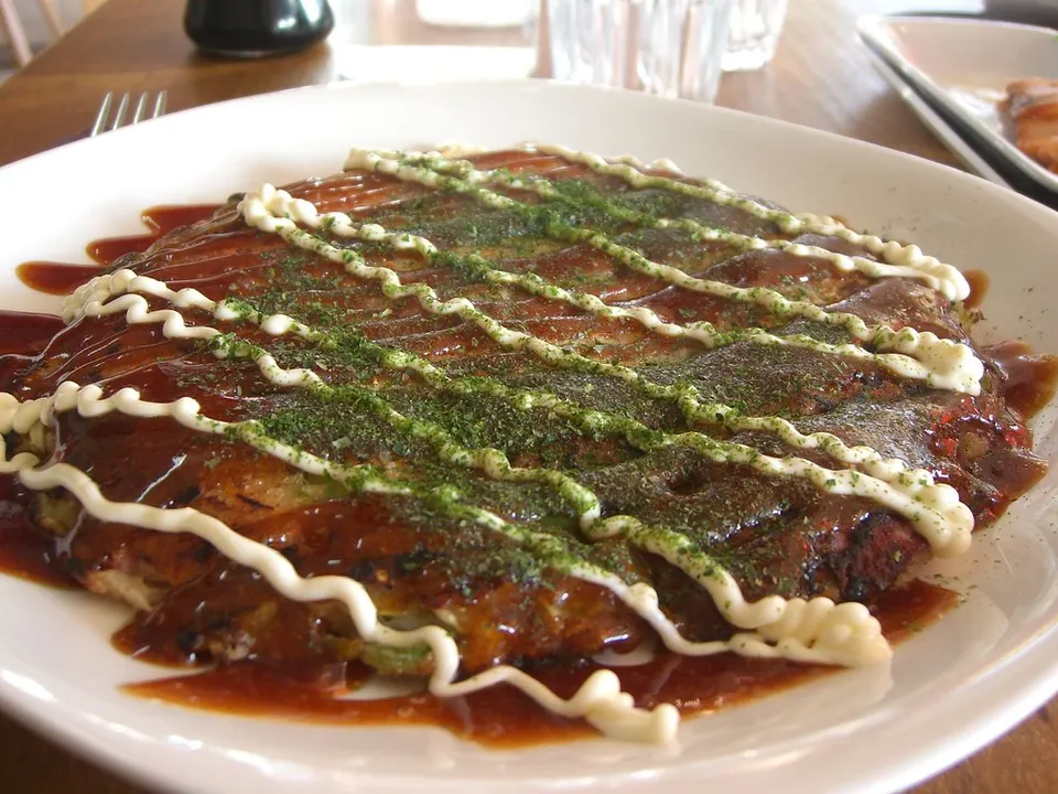 Okonomiyaki, Osaka Prefecture, Japan