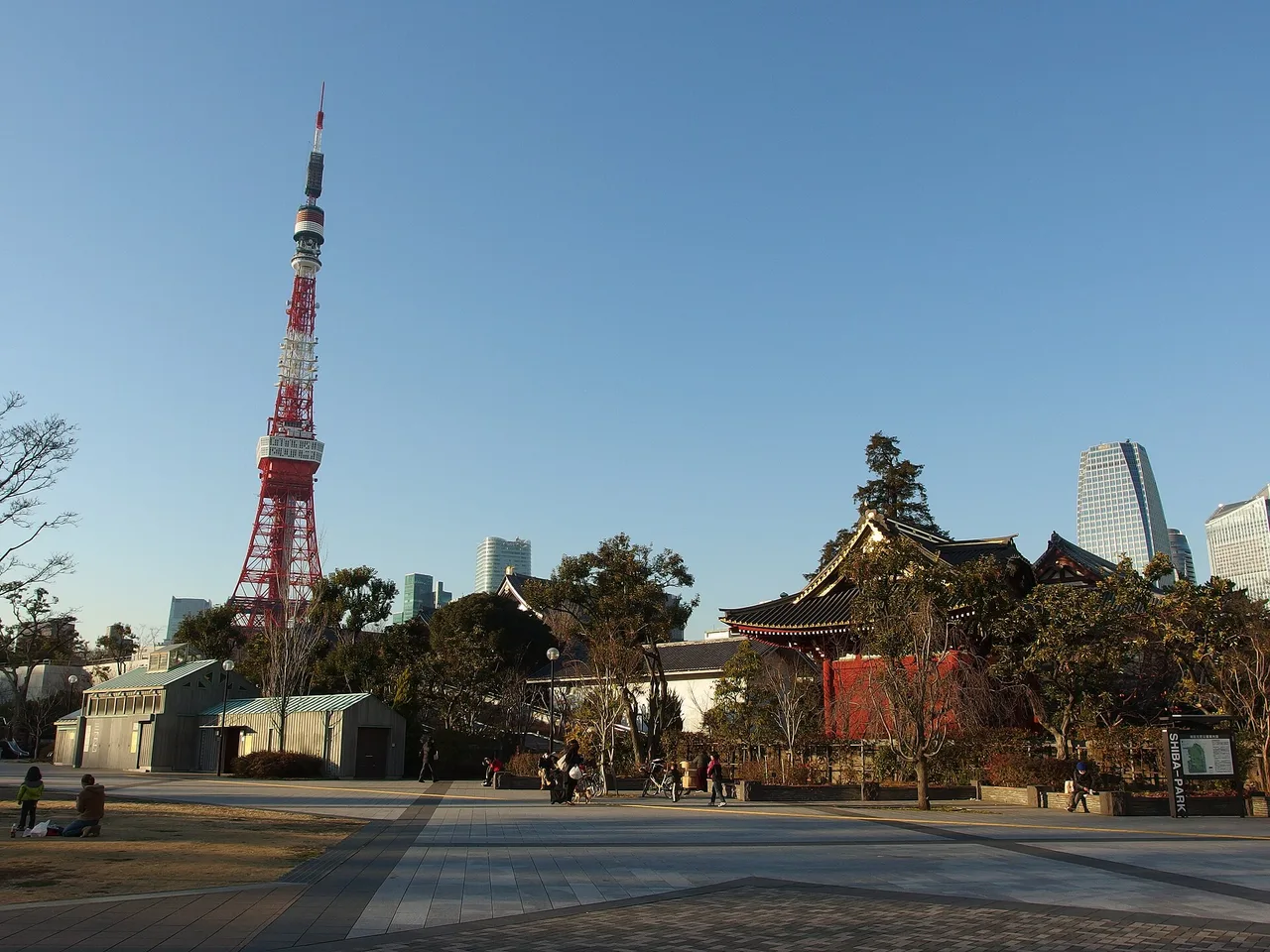 Tokyo Tower from Shiba Park, Japan