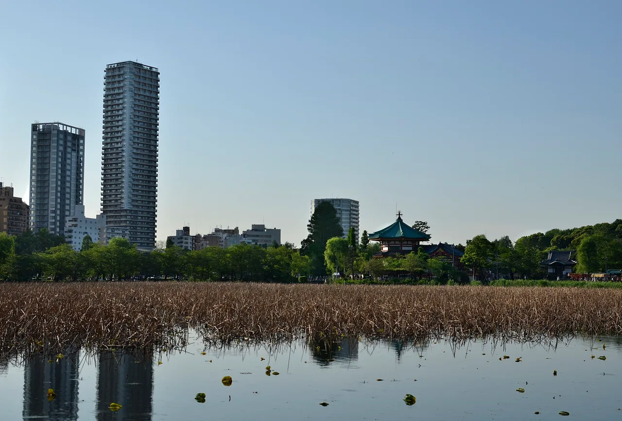 Bentendō on Shinobazu Pond, Ueno, Japan