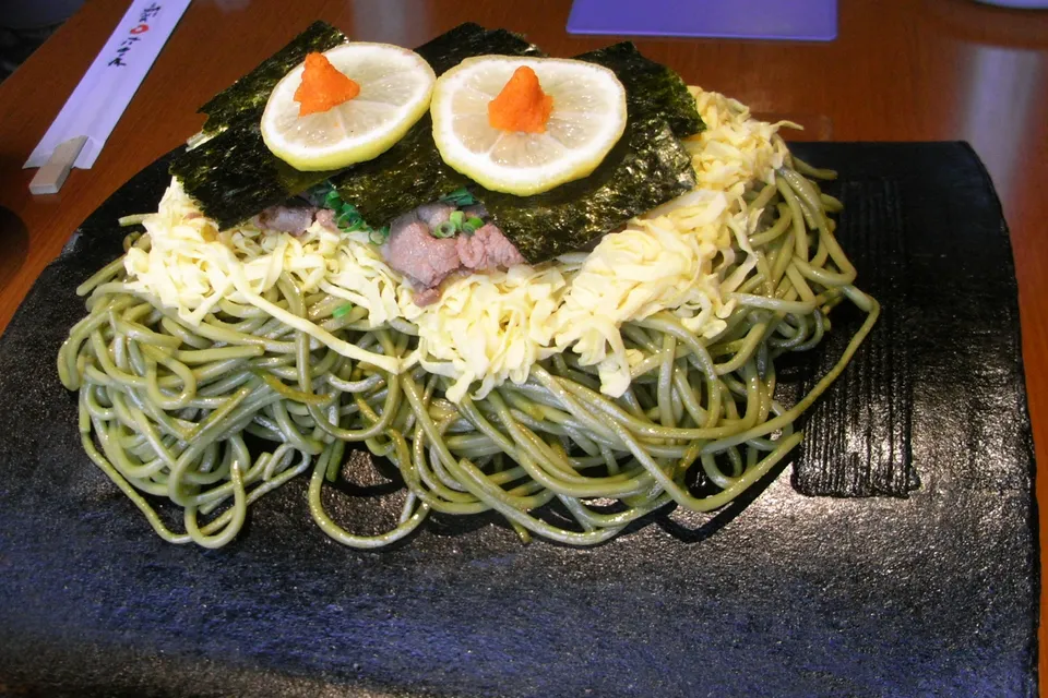 Kawara soba, Yamaguchi Prefecture, Japan